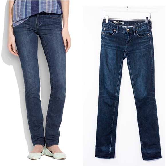 Madewell Denim - Madewell Jeans Rail Straight Leg Denim Mid 25 x 34